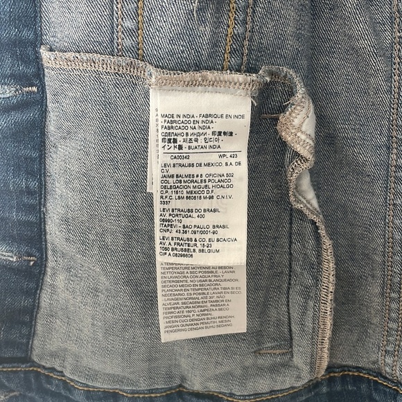 Levi’s Women's Original Denim Jean Trucker Jacket L - Picture 11 of 12